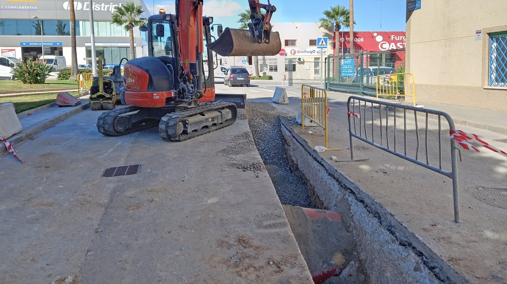 Imagen de archivo de trabajos en un parque empresarial de Málaga