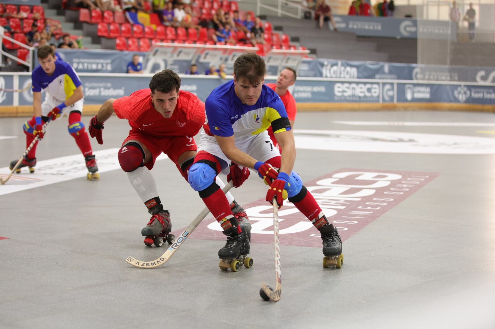 Un instant del partit.