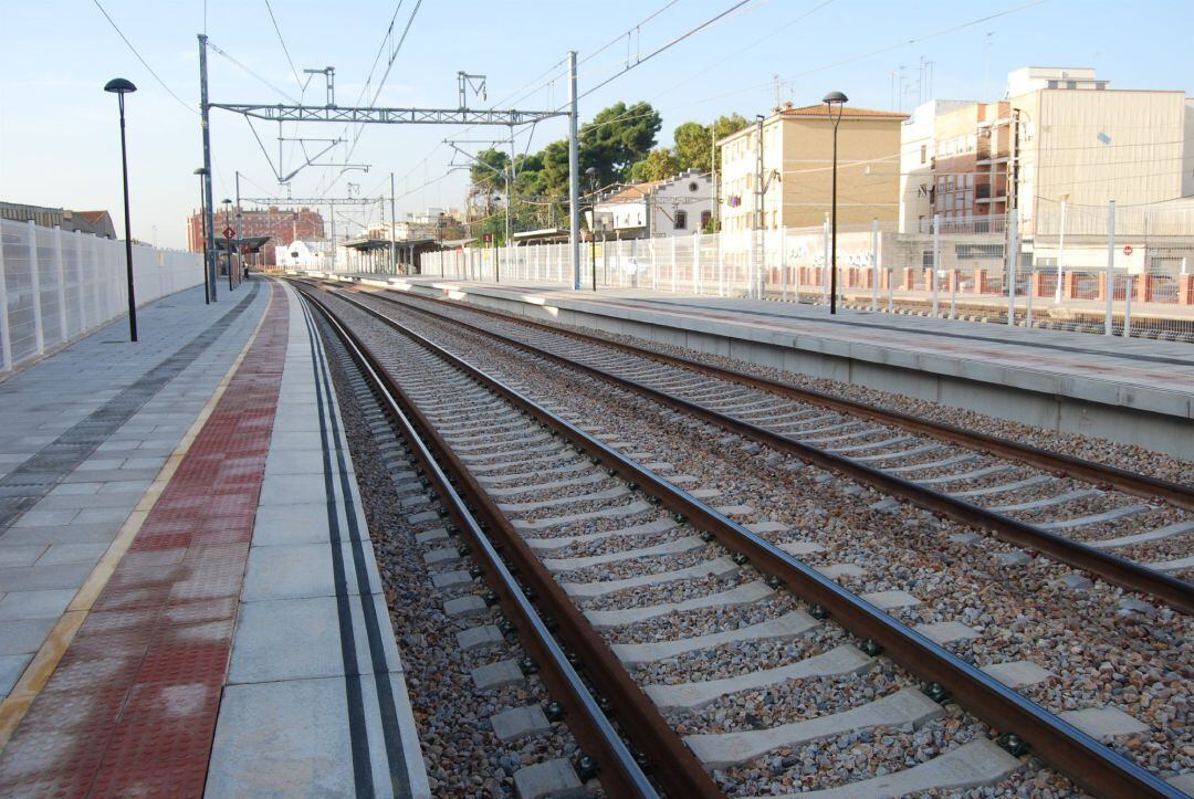 Imagen de las vías del tren 