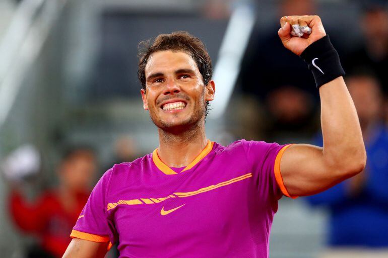 Rafael Nadal, durante el Mutua Madrid Open.