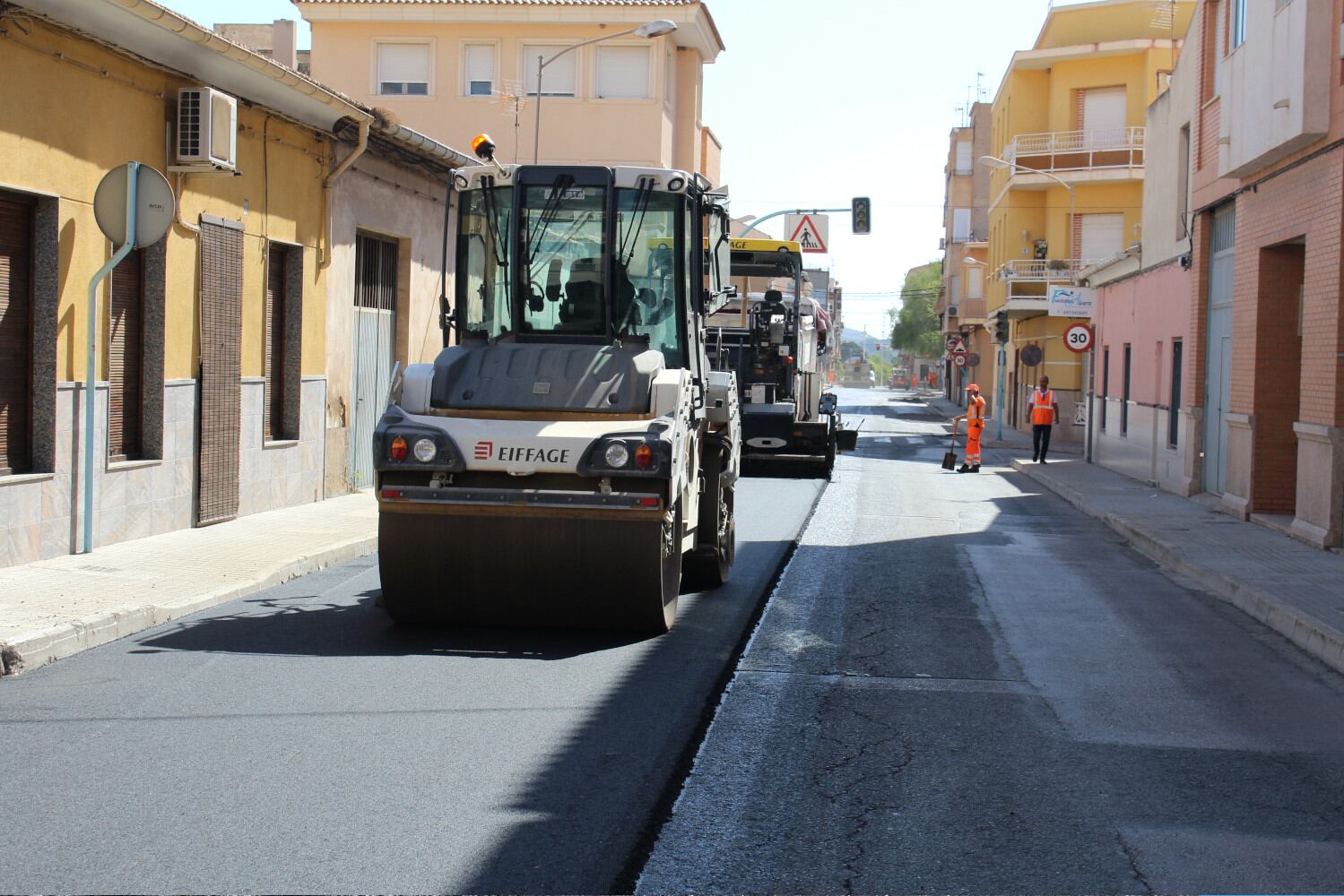 Asfaltado de calles en Novelda