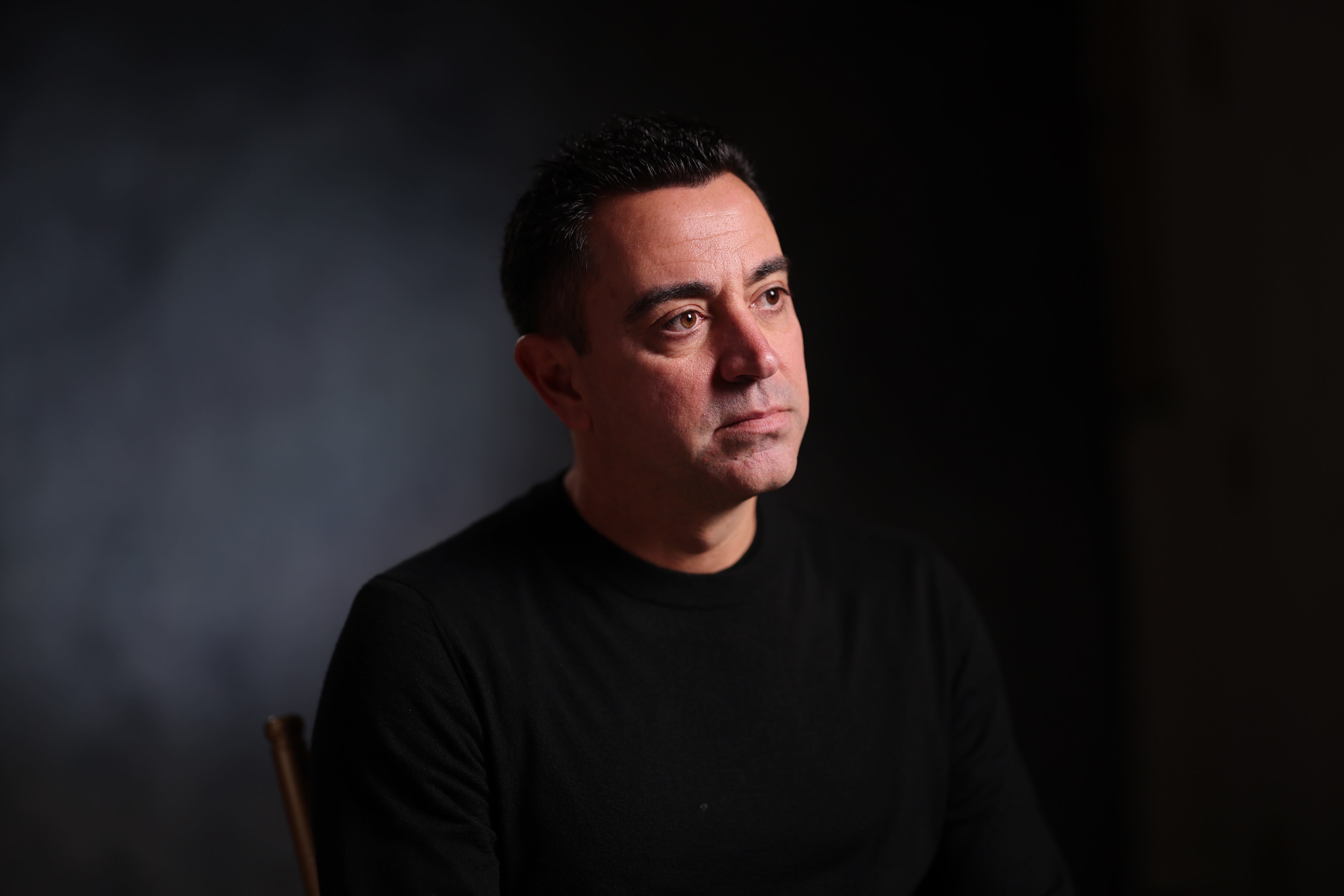 Xavi Hernández durante una entrevista en Washington DC