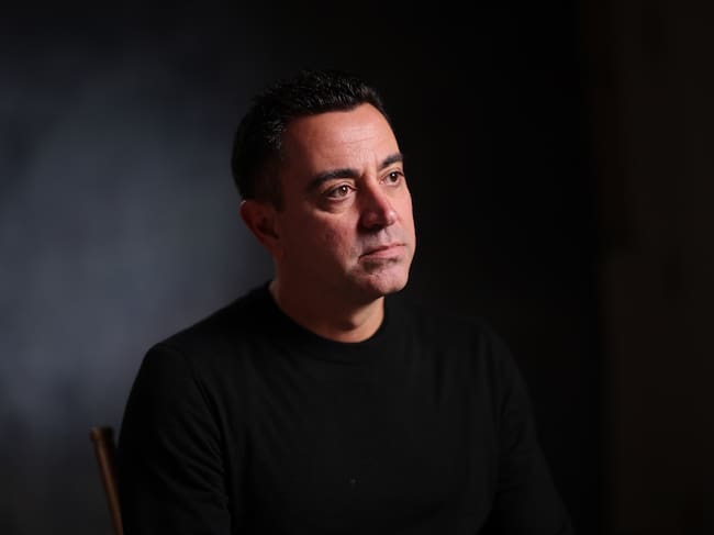 Xavi Hernández durante una entrevista en Washington DC