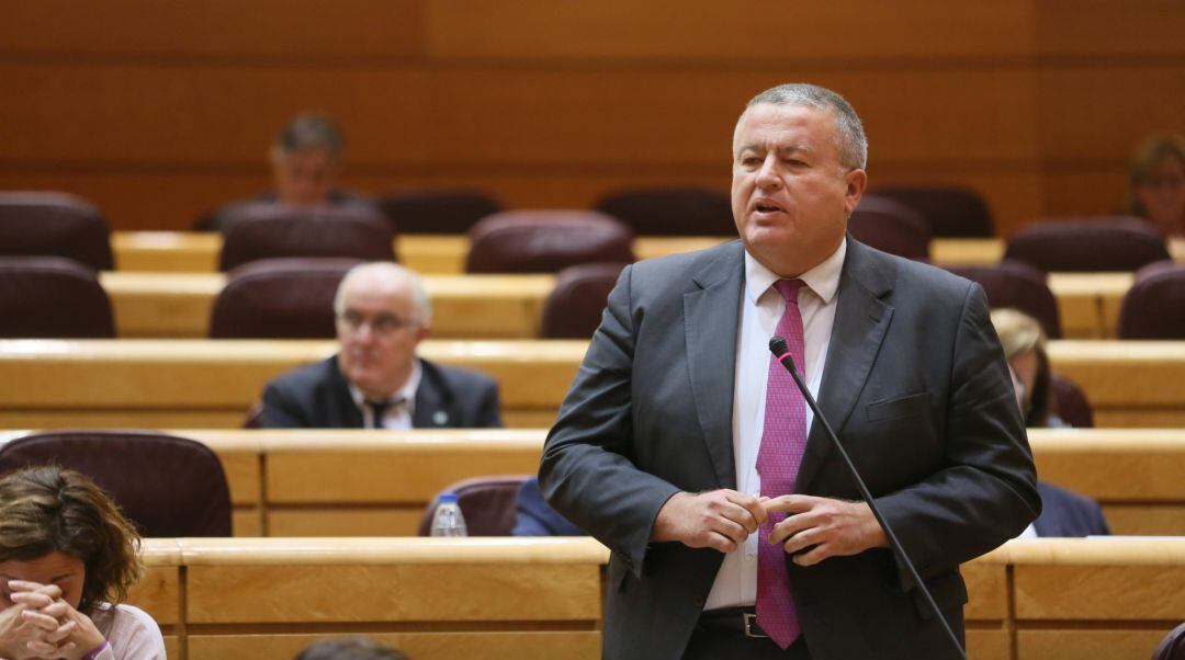 Francisco Bernabé en una imagen de archivo durante una intervención en el Senado