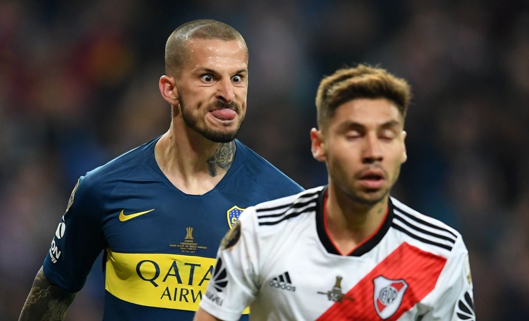 Benedetto, durante la final de la Libertadores, en 2018