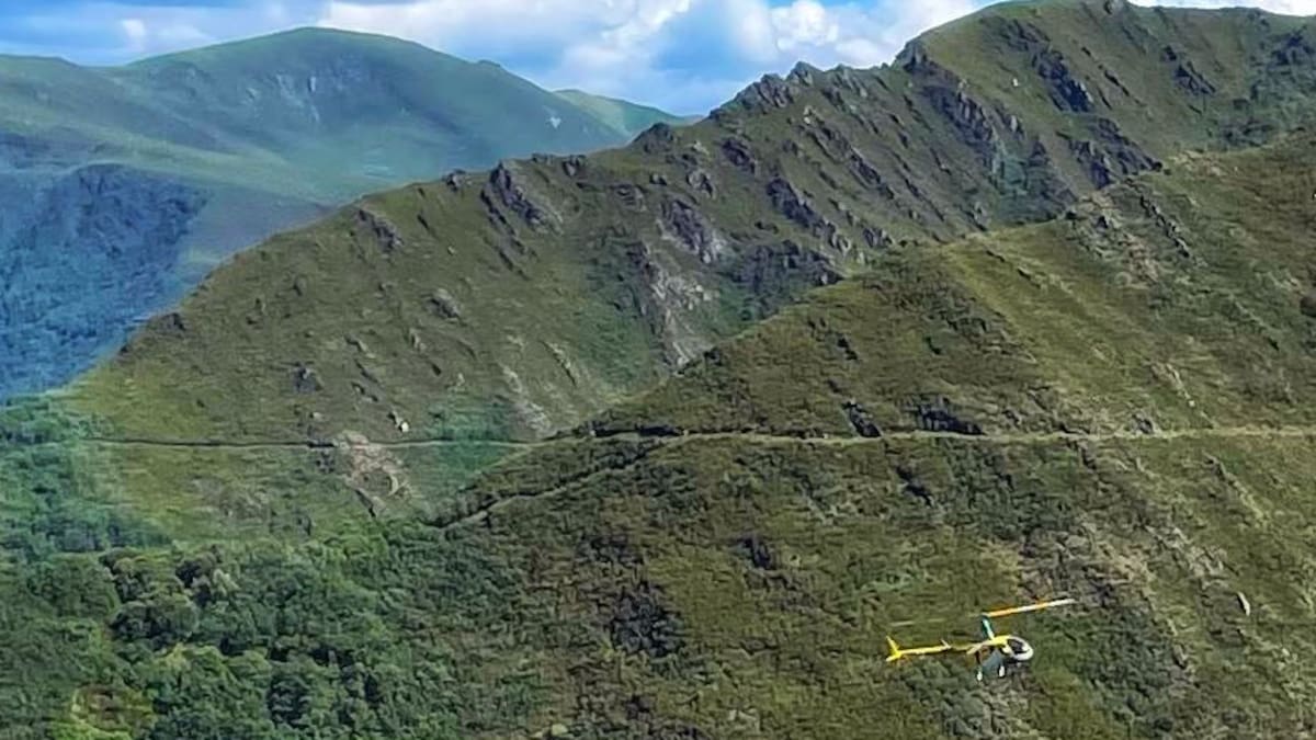 Jesús Calleja, a punto de presentar a su audiencia el Bierzo a vista de pájaro