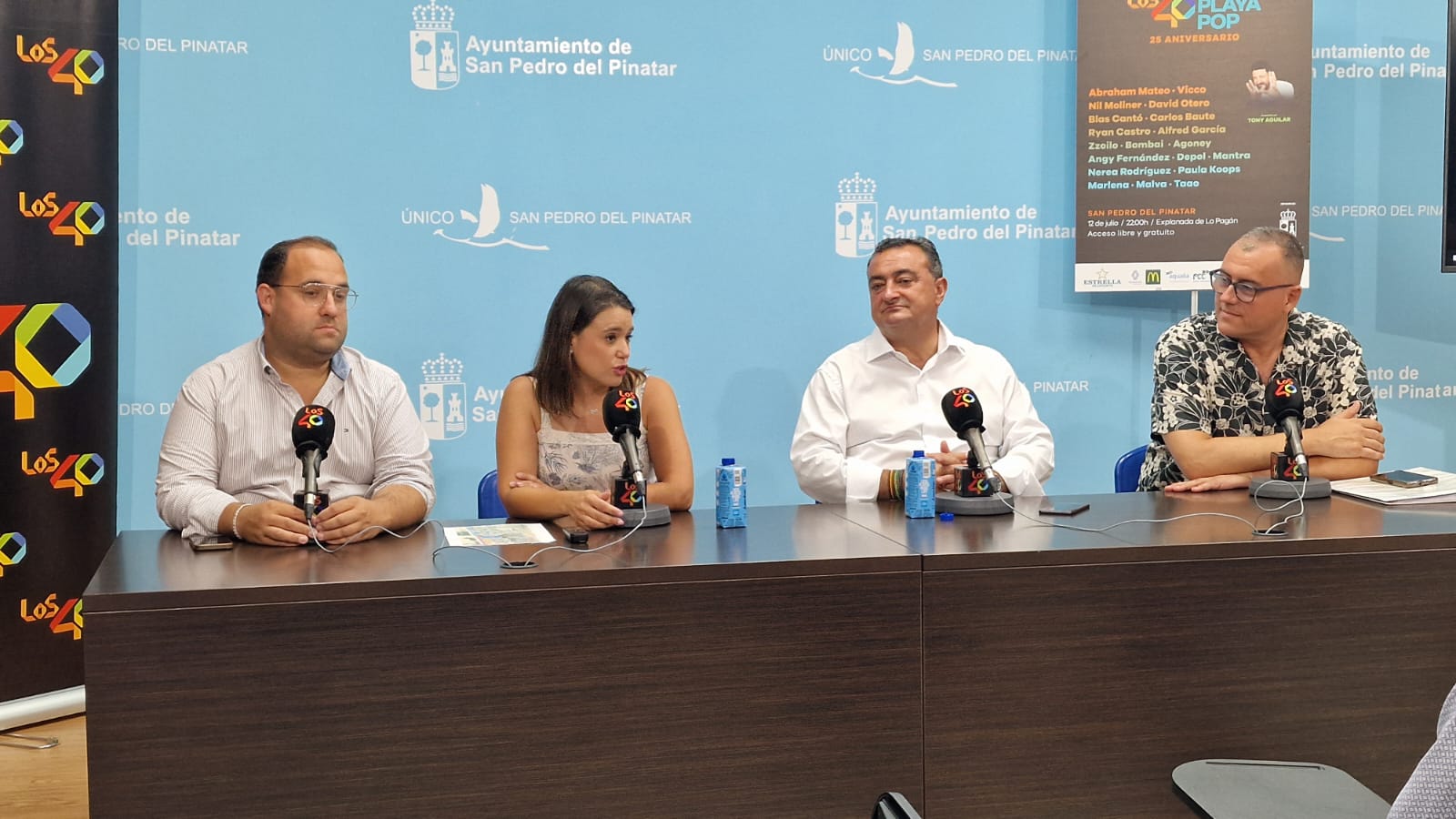 Javier Castejón, Ángela Gaona, Domingo Camacho y Joaquín Guillén