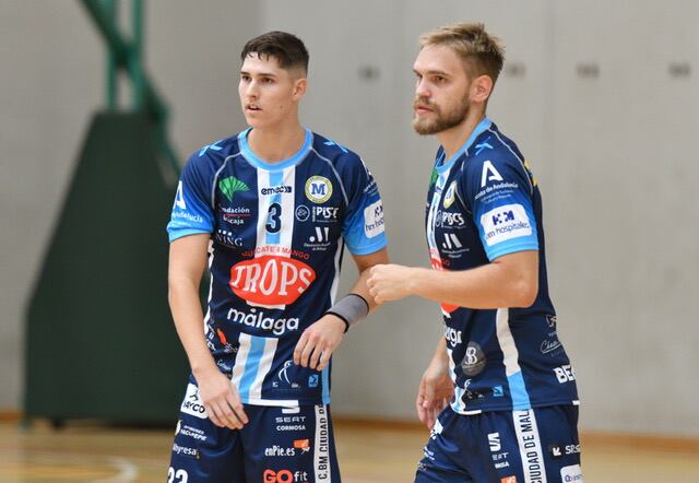 Arca y Karlov con el Trops Málaga