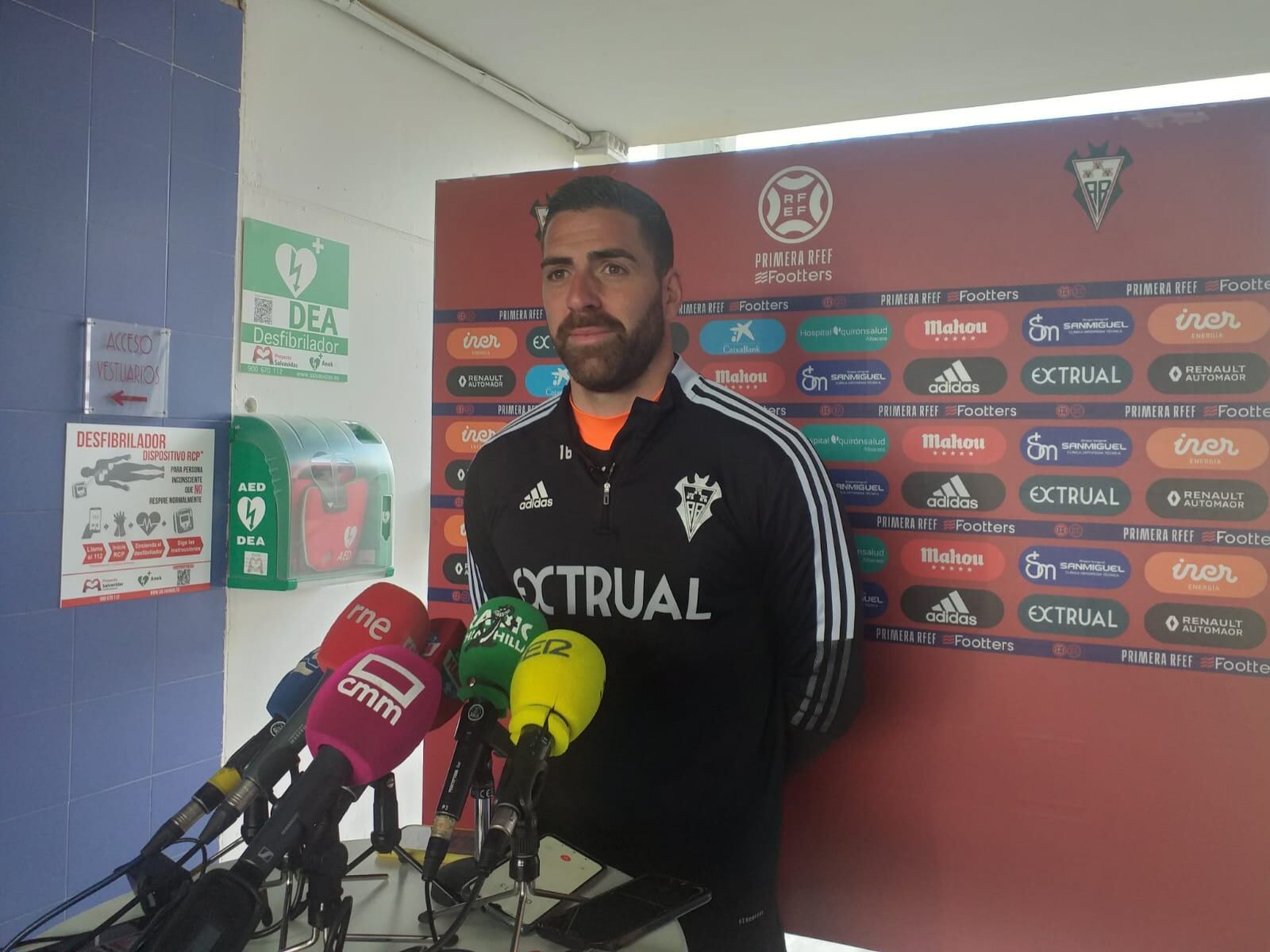 Rafa Gálvez, durante la rueda de prensa