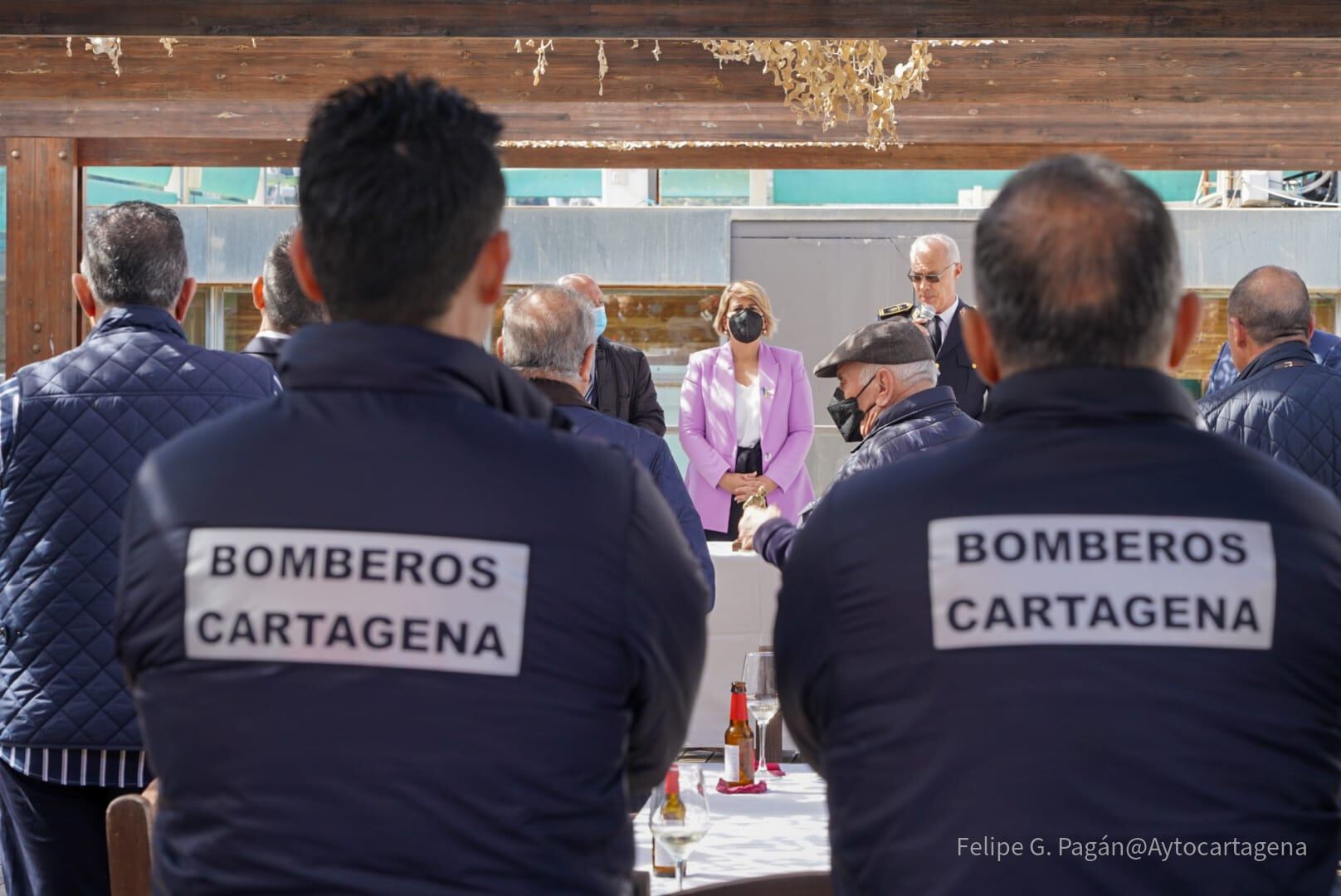 El cuerpo de Bomberos de Cartagena festeja su patrón