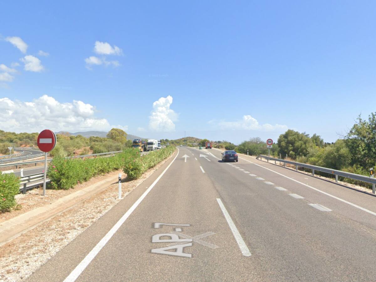 Muere una mujer en un accidente de tráfico en la autopista AP-7, a la altura de Castellón