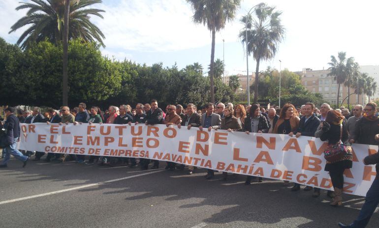 Manifestación de astilleros por el futuro del sector naval