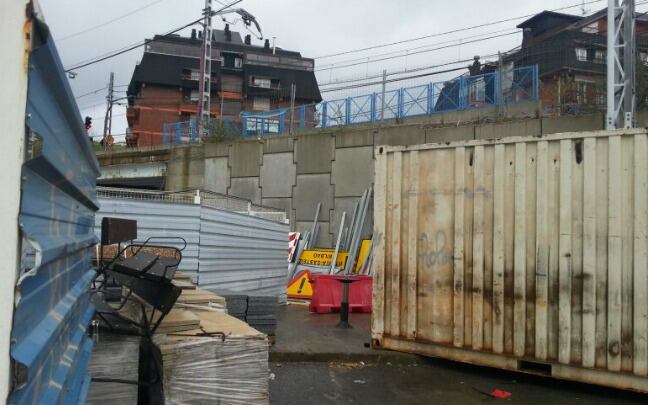 Estado en el que se encuentran las obras inacabadas del barrio de Loiola