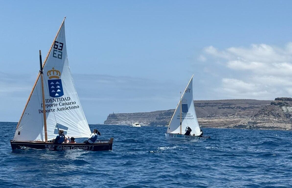 Barquillos de La Graciosa y Lanzarote en el Campeonato de Canarias en Edad Escolar de Barquillos.