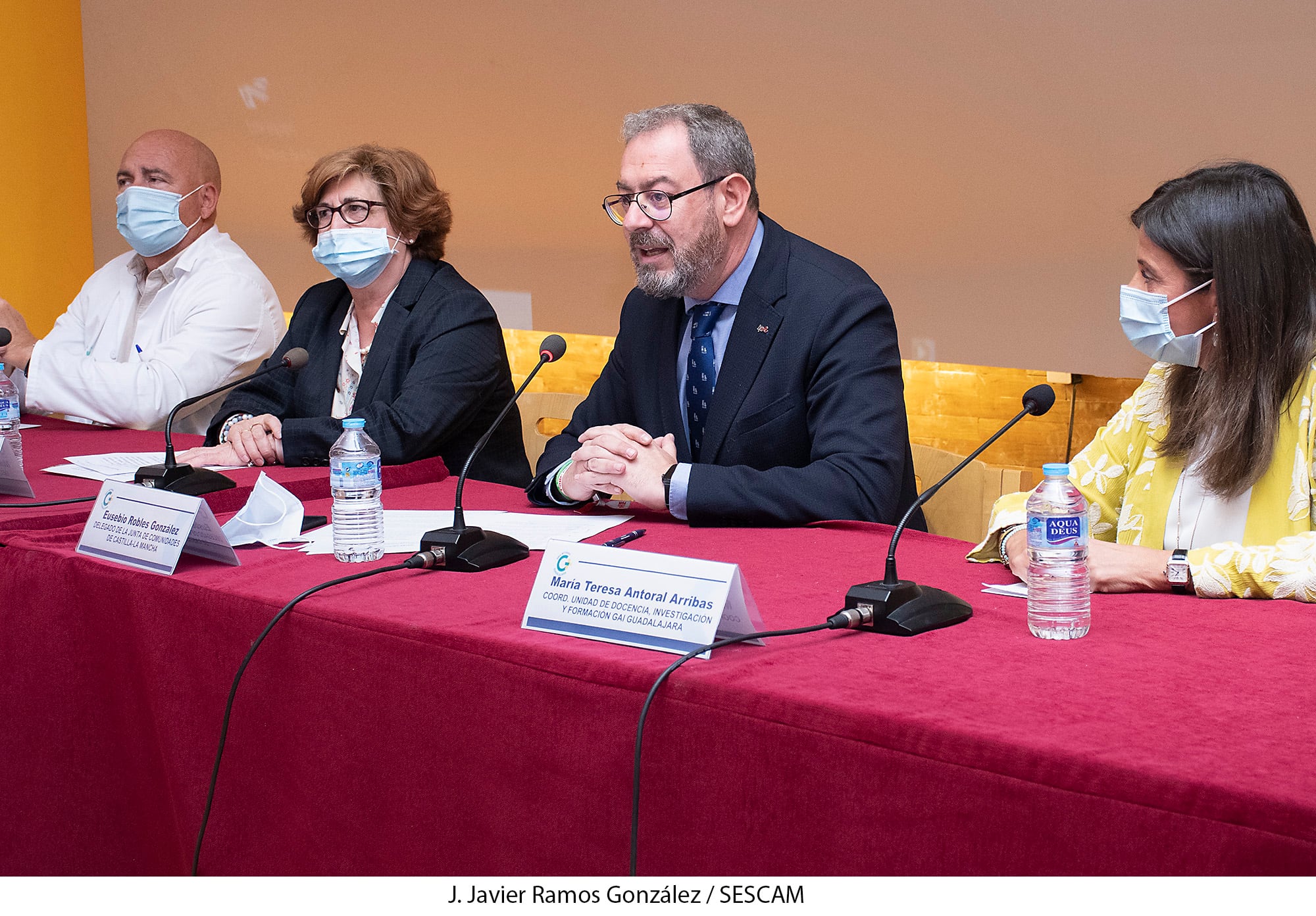 Responsables sanitarios y delegado de la Junta en Guadalajara/Foto J. Javier Ramos