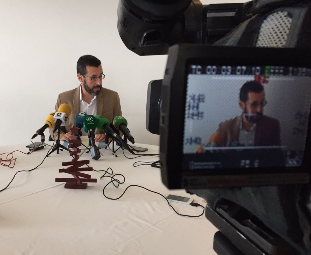 Juan Franco, esta mañana en rueda de prensa.