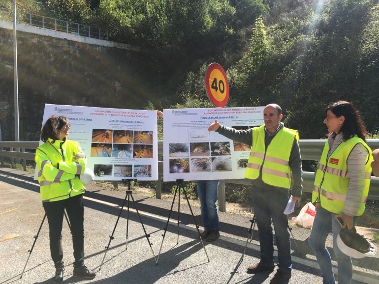 El vicepresidente Ayerdi visita las obras de Belate