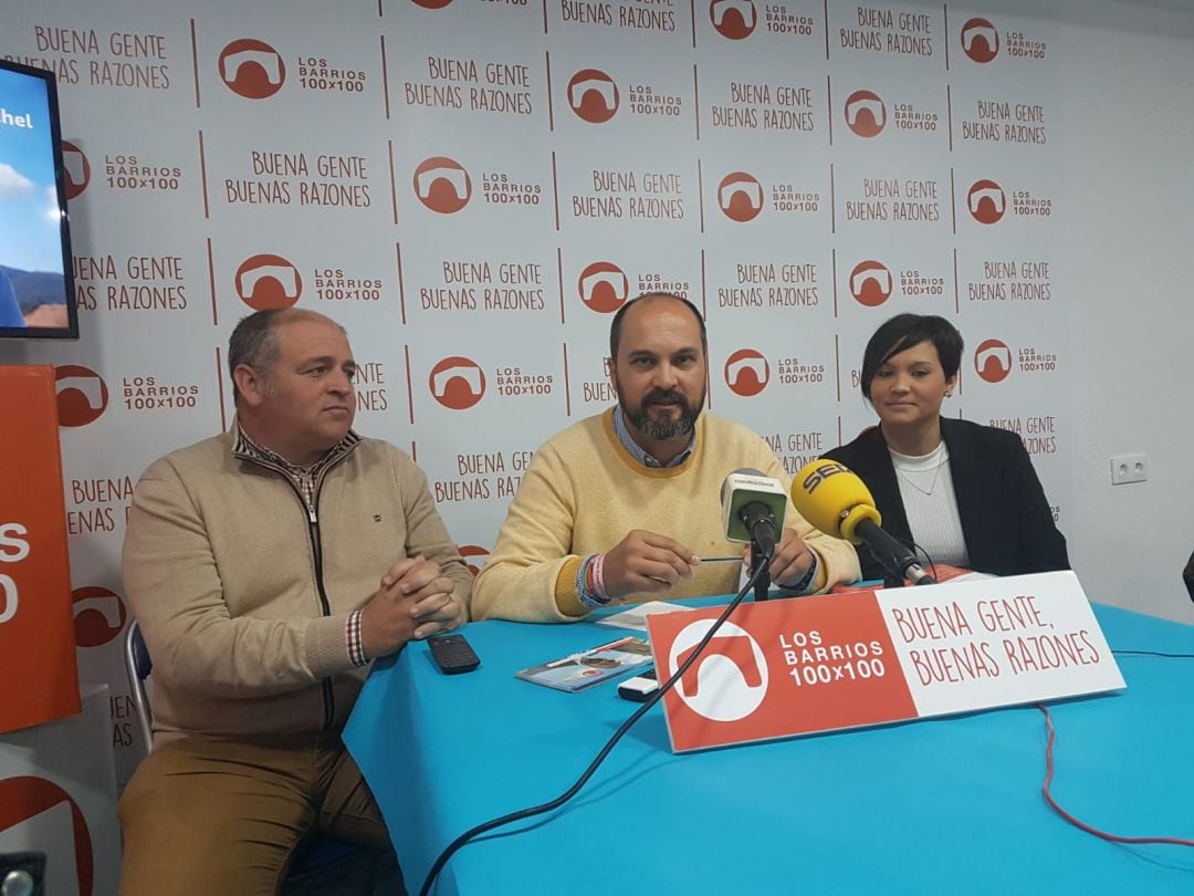 Romero, Alconchel y Sara Lobato durante la rueda de prensa de este lunes.