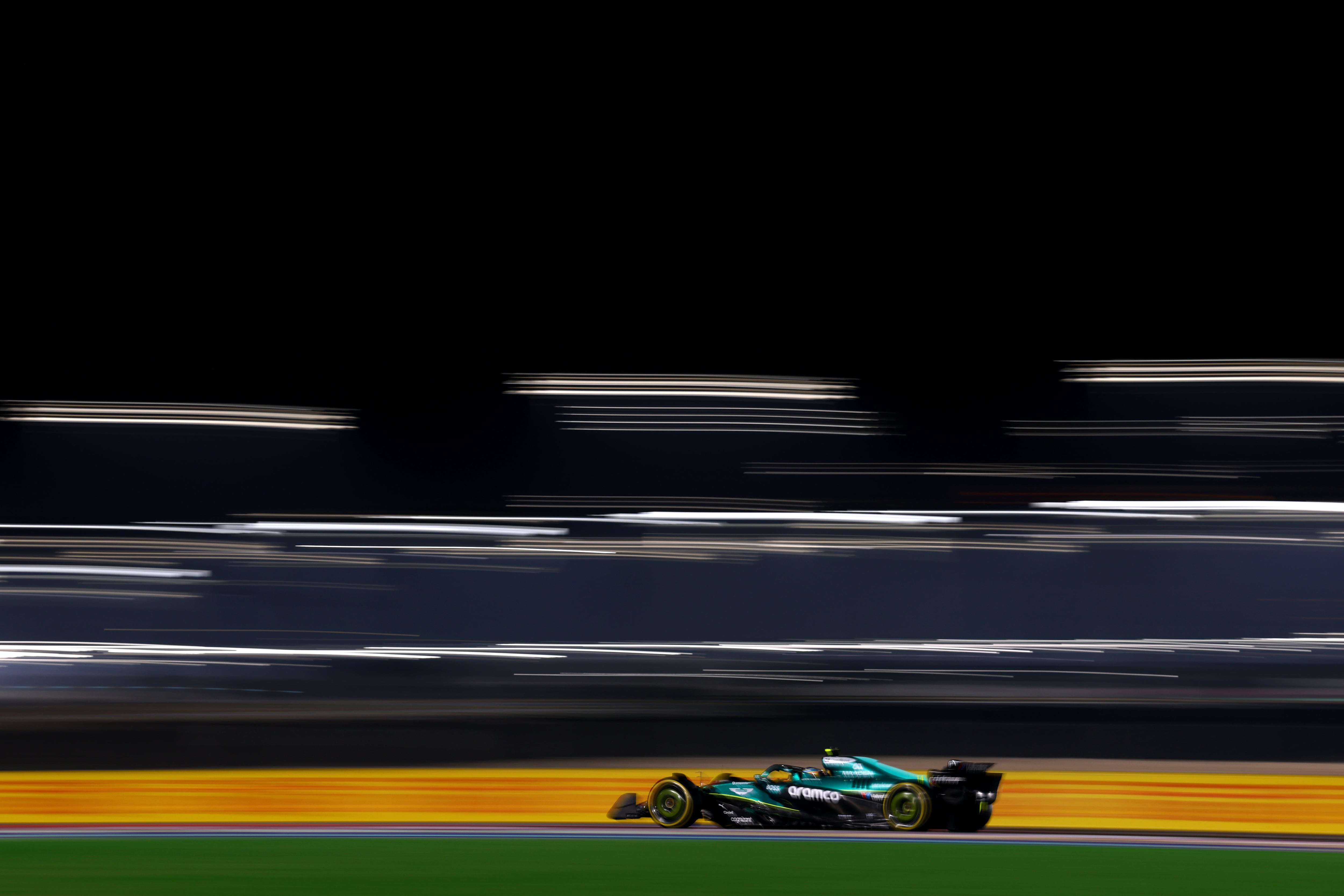 Fernando Alonso durante la Sprint Qualifying de Qatar