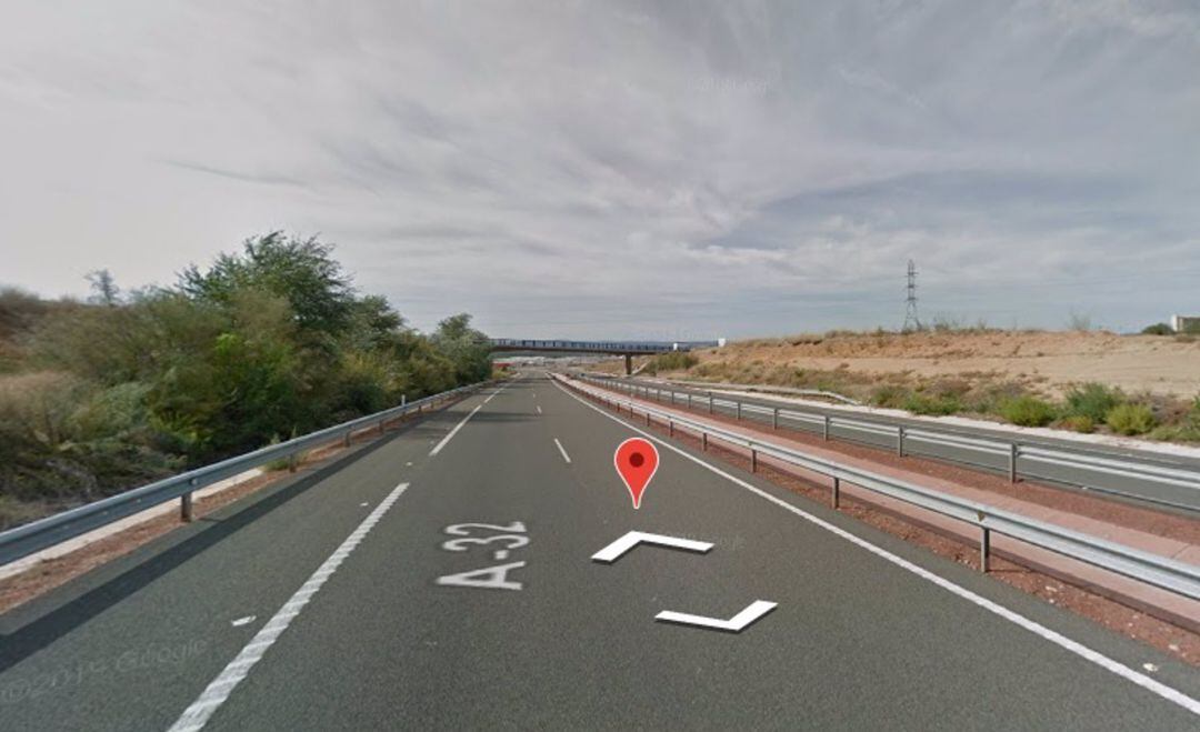 Captura del lugar donde ha tenido lugar el accidente.