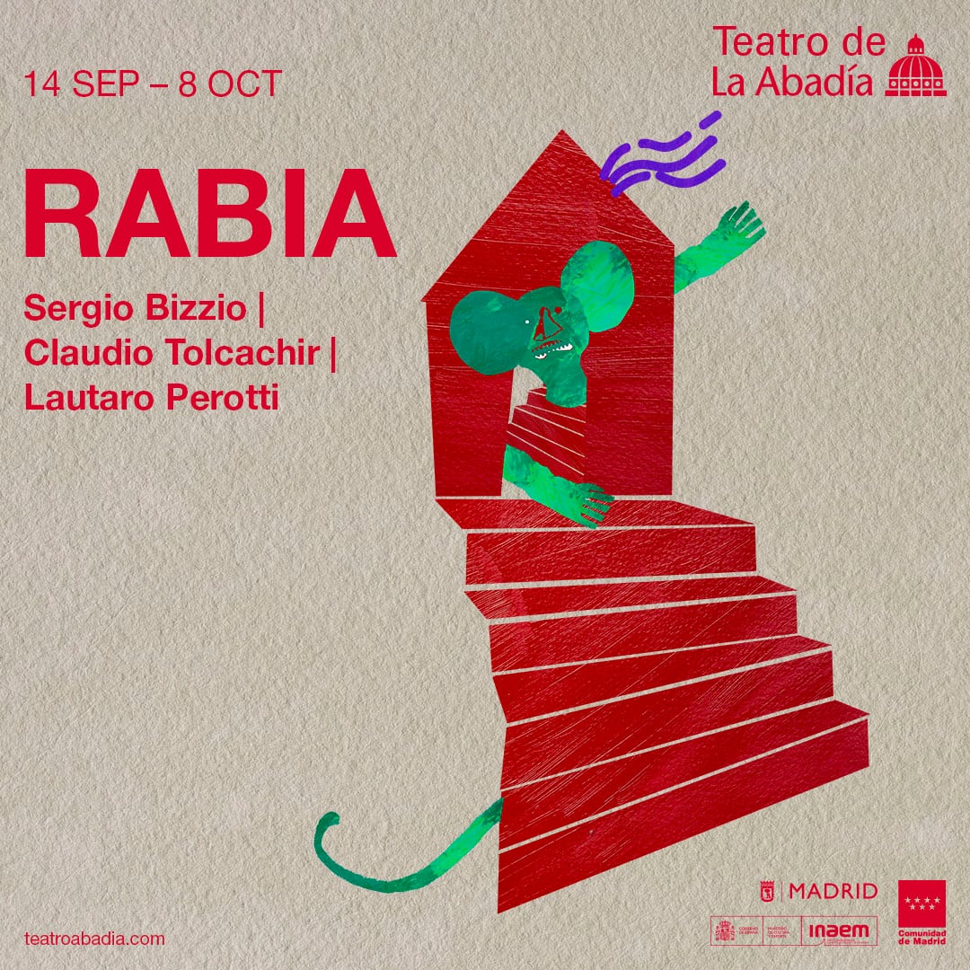 Cartel de &#039;Rabia&#039; en el Teatro de La Abadía