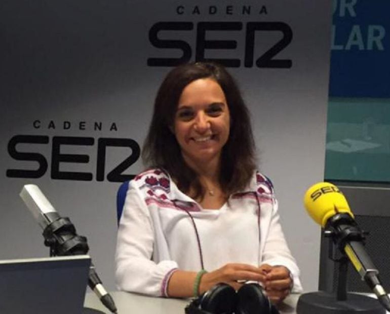 Sara Hernández en el estudio de &quot;La Ventana de Madrid&quot;