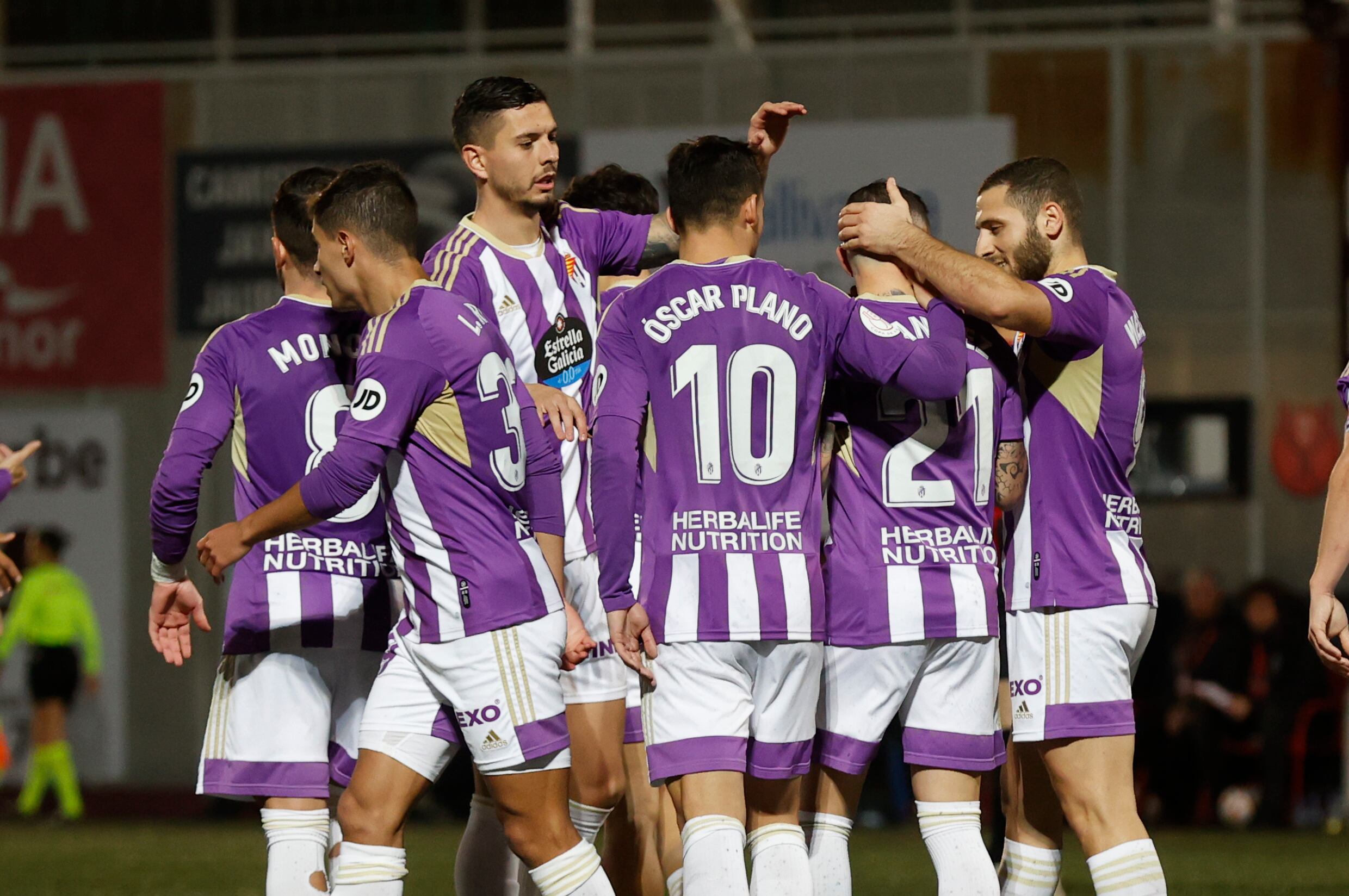 El Real Valladolid eliminó al Arenas de Getxo en Gobela en la eliminatoria anterior. EFE/Miguel Toña.