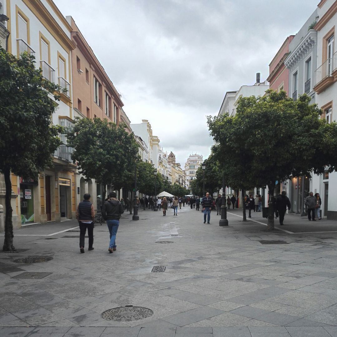 Una de las calles más comerciales de la ciudad