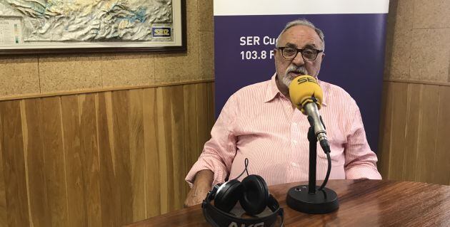 Gregorio Gómez-Jarabo en los estudios de SER Cuenca.