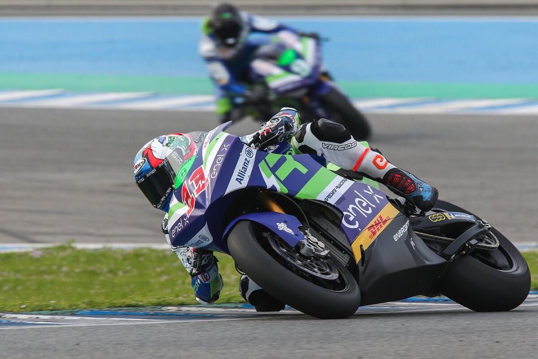 Matteo Ferrari durante los entrenamientos en Jerez