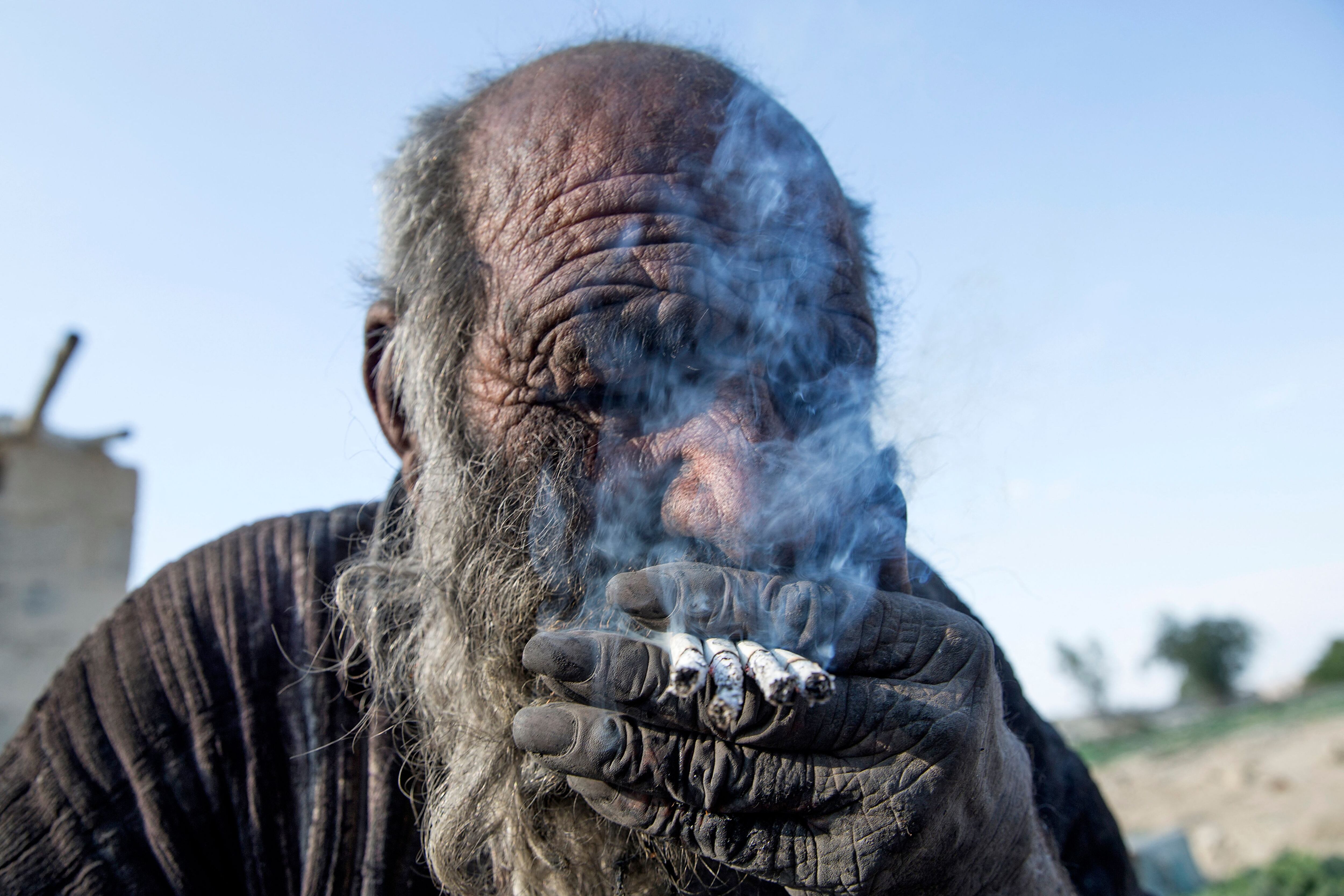 Amou Haji, el &quot;hombre más sucio del mundo&quot;.