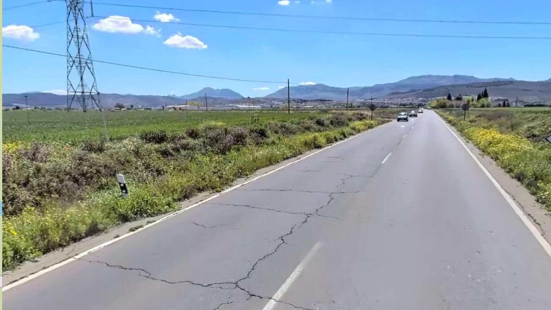 Carretera A-343 de acceso a Antequera desde la A-92