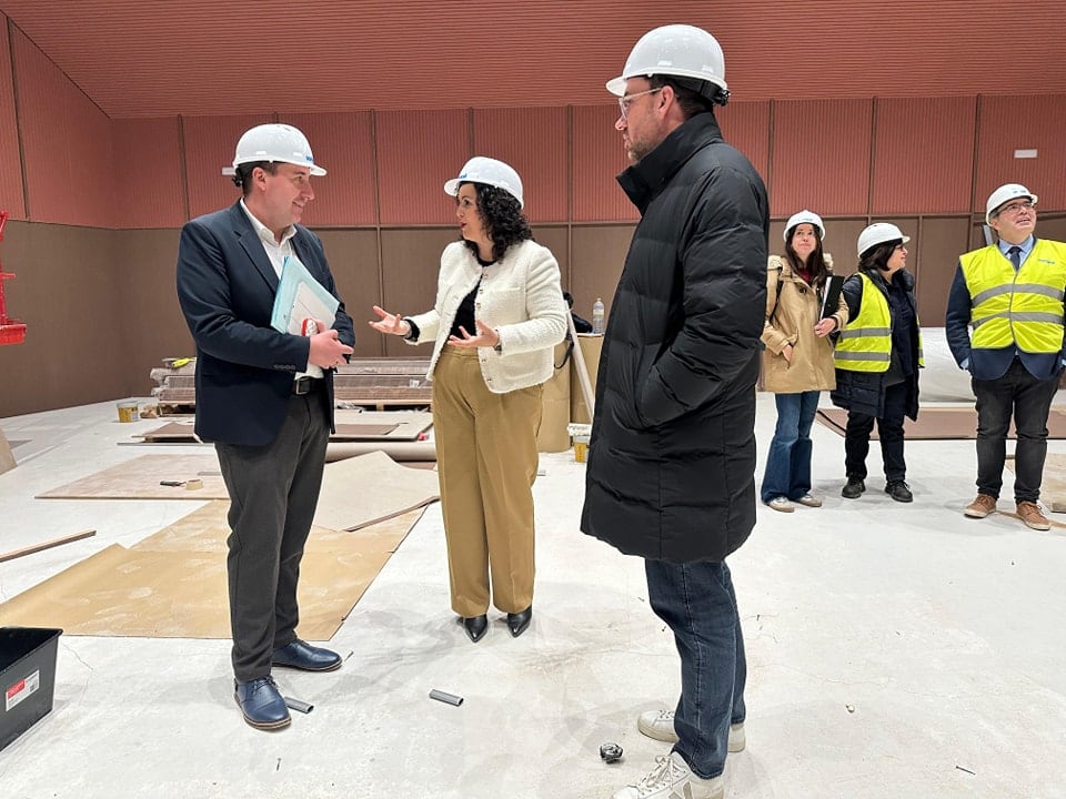 Visita a las obras en Sax