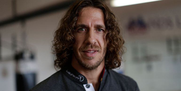 Carlos Puyol, en un acto de Laureus en México