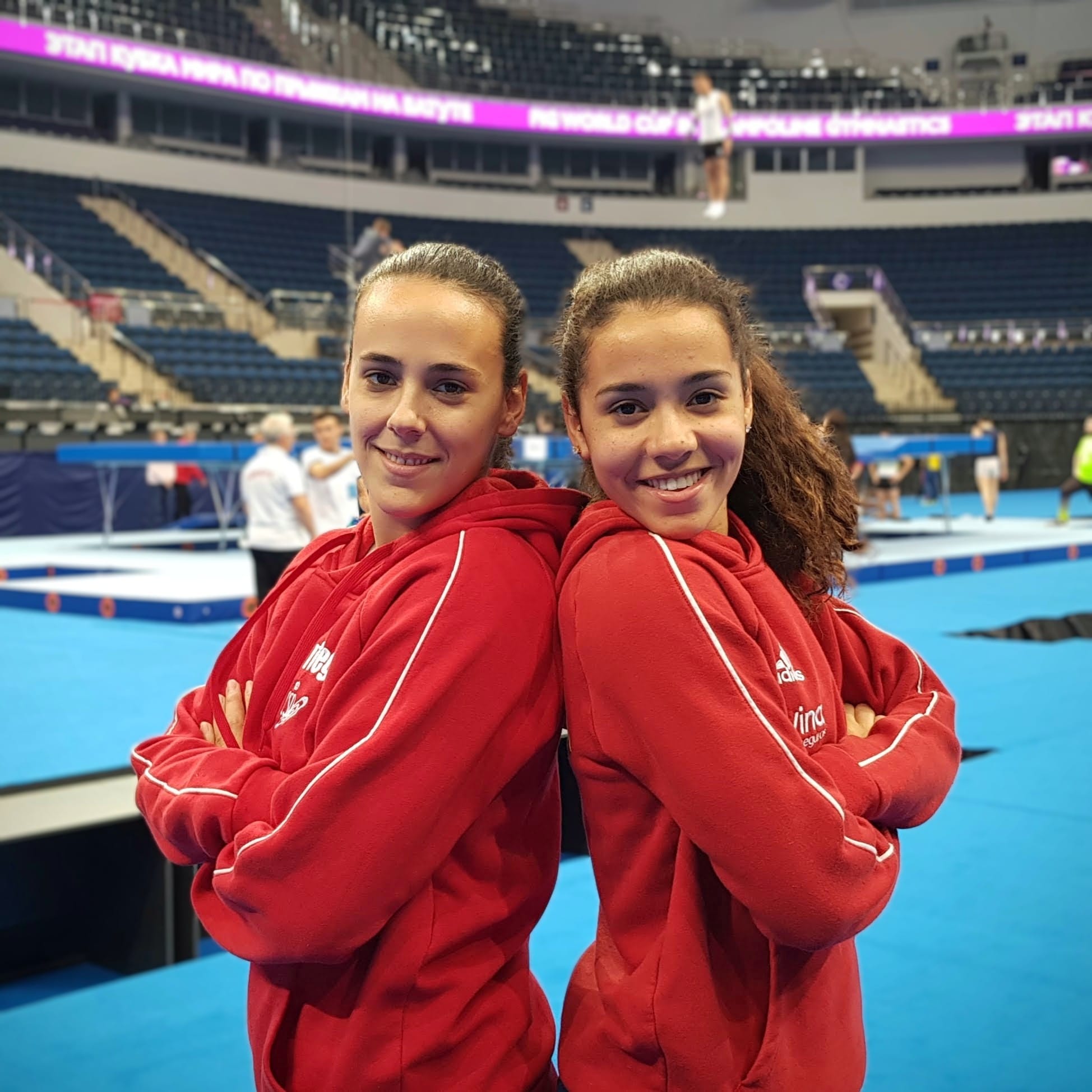 Cristina Sainz y Noemí Romero durante un campeonato