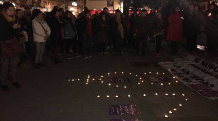 Imagen de anoche en el Altozano