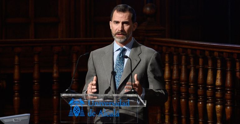 El rey Felipe VI, en la universidad de Alcalá.