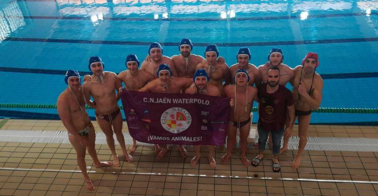 Equipo del Club Natación Jaén de Waterpolo.