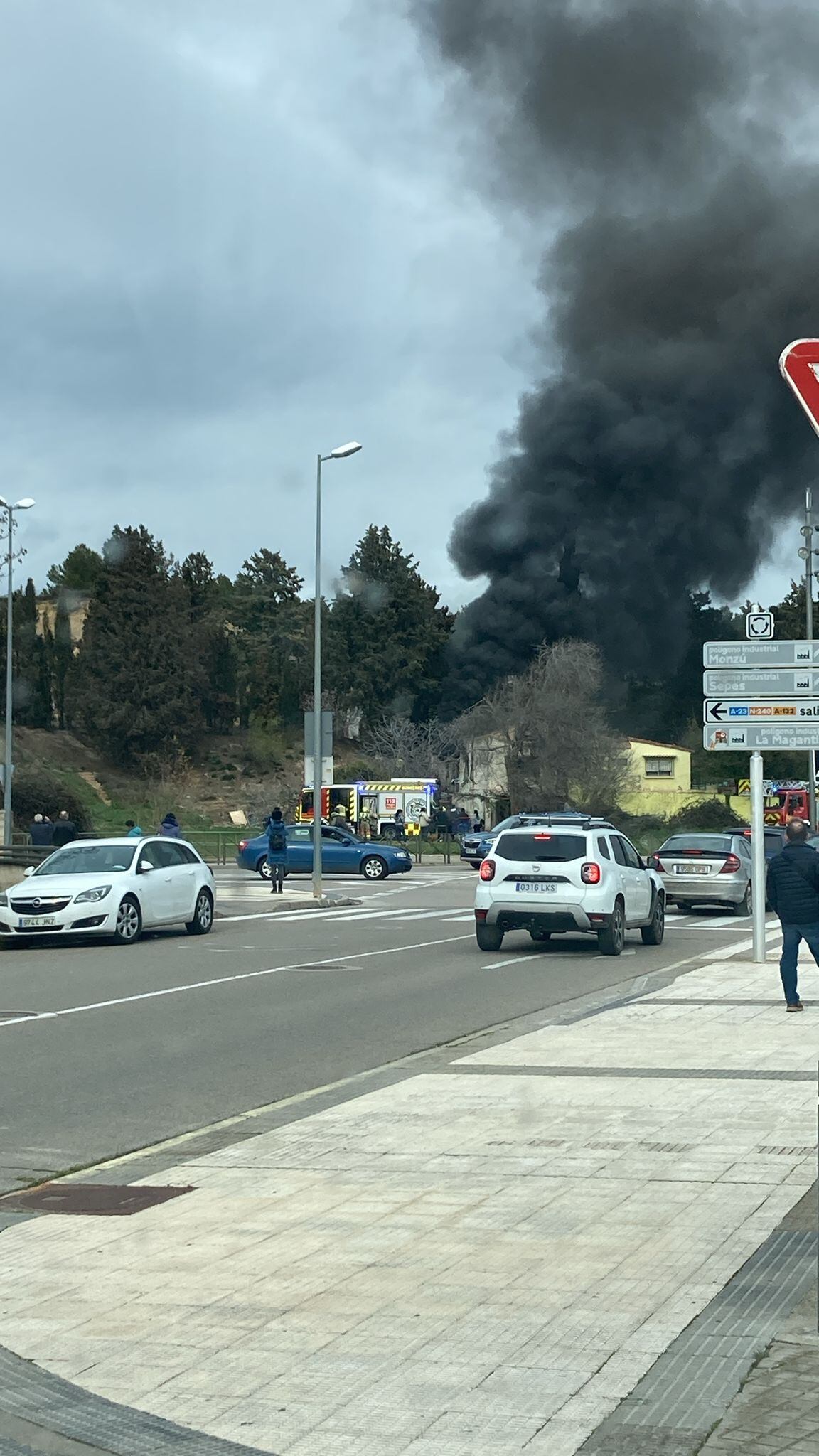 Fuego en una vivienda en Huesca