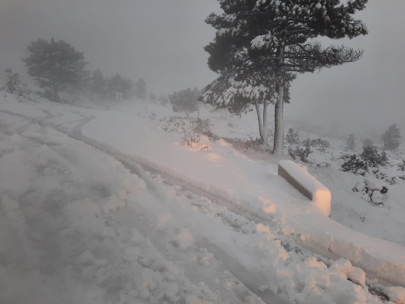 Nieve en Enguera