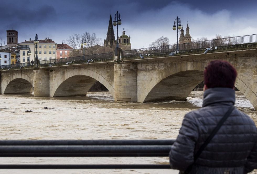 El río Ebro a su paso por Logroño