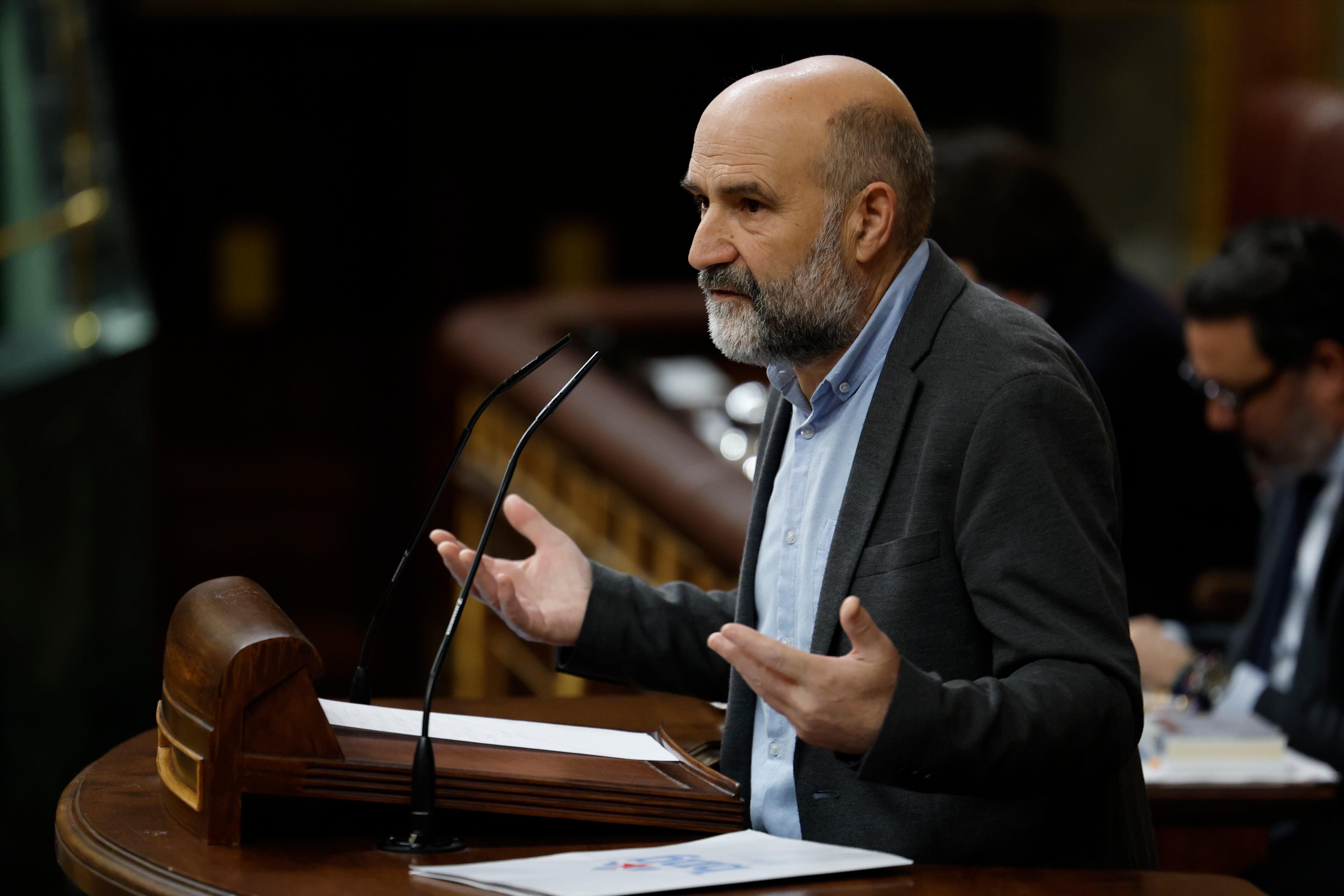 Néstor Rego, en una intervención durante el pleno en el Congreso de los Diputados (foto: Chema Moya / EFE)