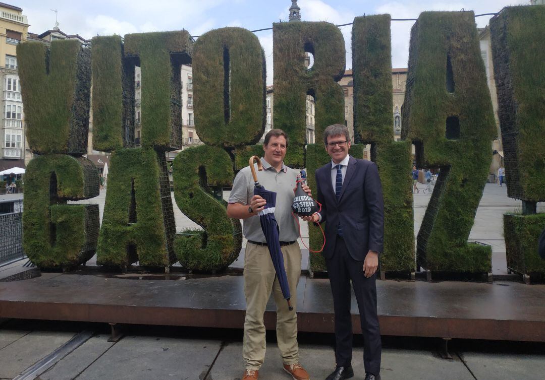 Celedón, Gorka Ortiz de Urbina y el alcalde de Vitoria Gorka Urtaran