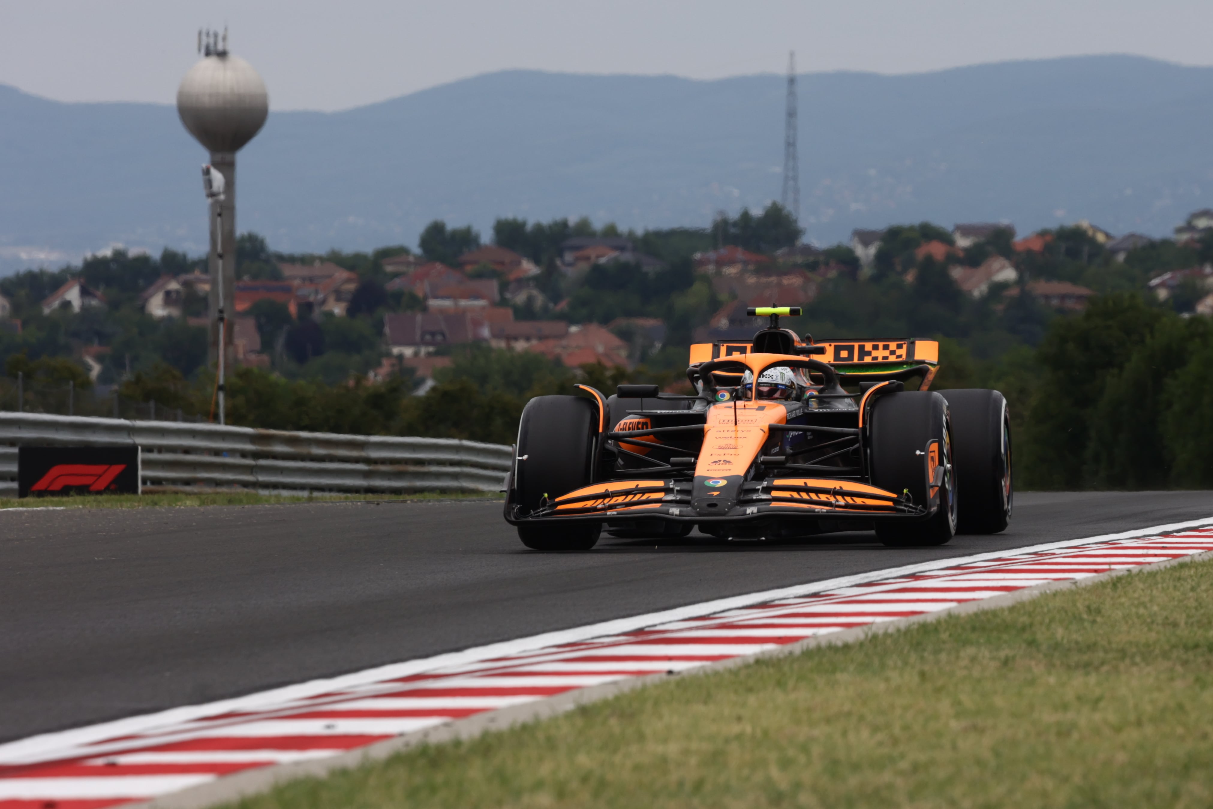 Lando Norris durante la práctica 3 del GP de Hungría en Hungaroring