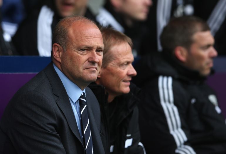 Pepe Mel durante un partido entre el  West Bromwich Albion contra el Stoke City.