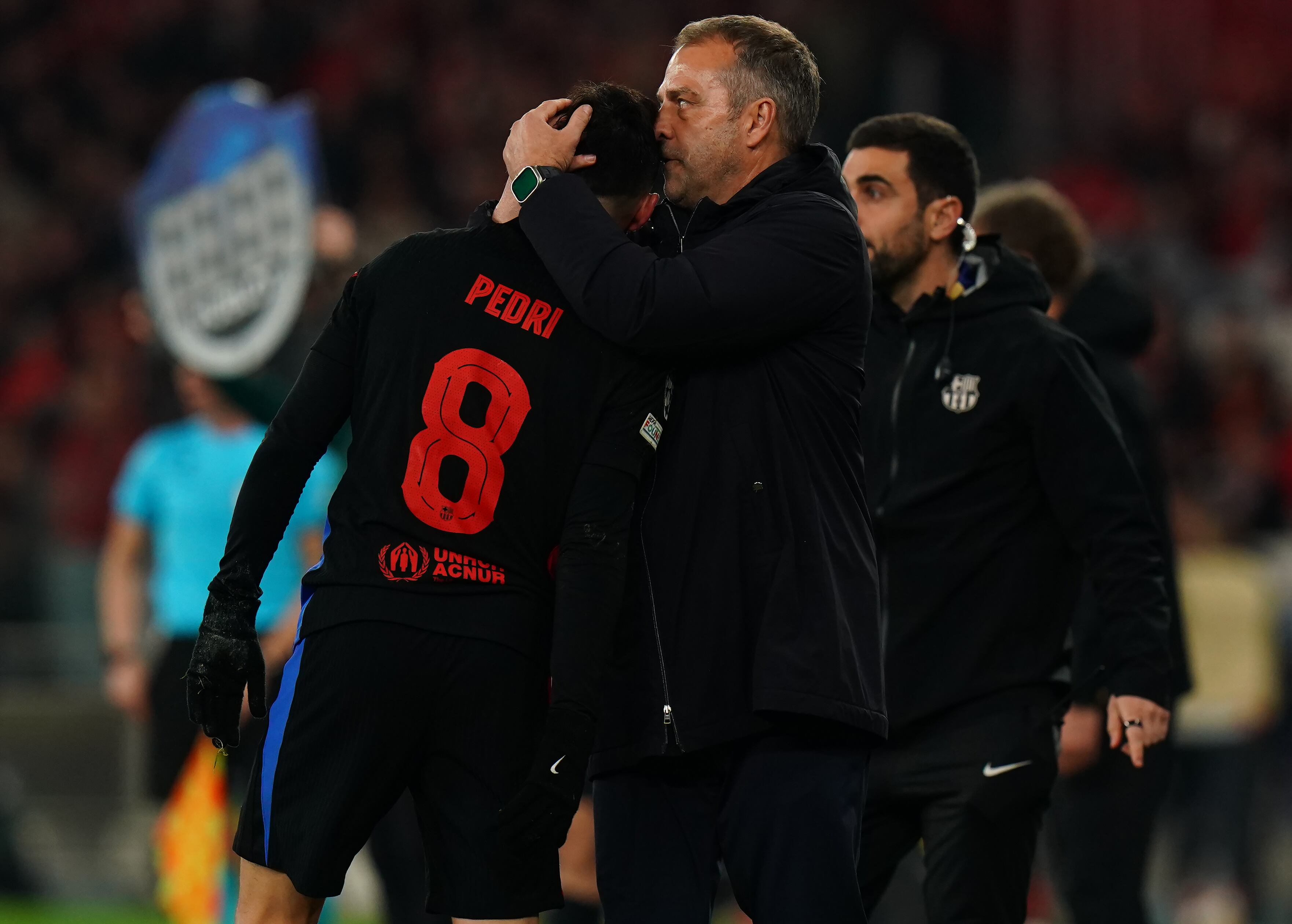 Pedri, durante el partido de Champions League entre SL Benfica y FC Barcelona
