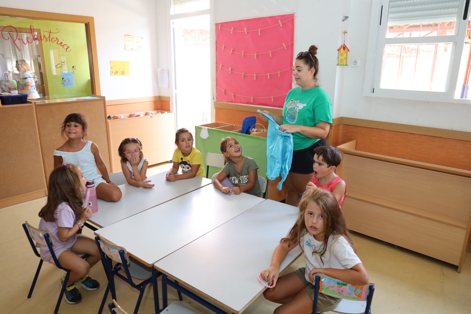 Niños fuenlabreños en una actividad de las Fuenlicolonias de Verano.