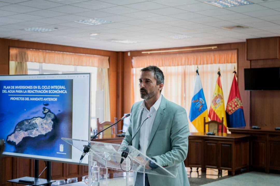 Pedro San Ginés durante la rueda de prensa.