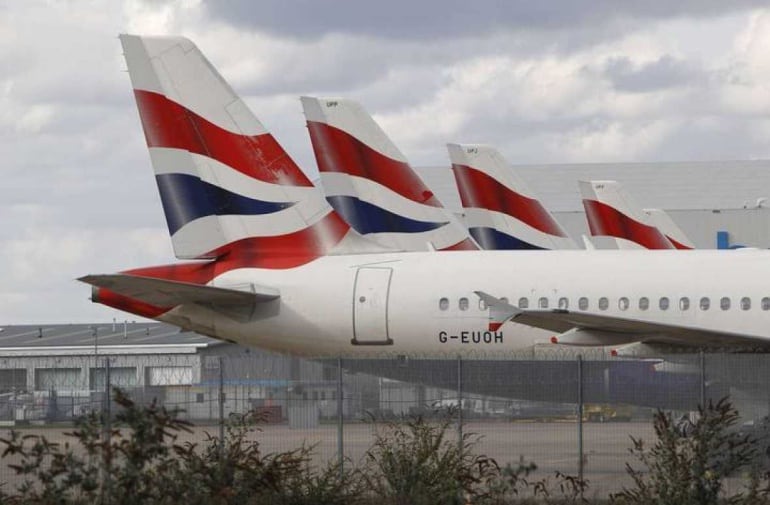 Aviones de British Airways. 