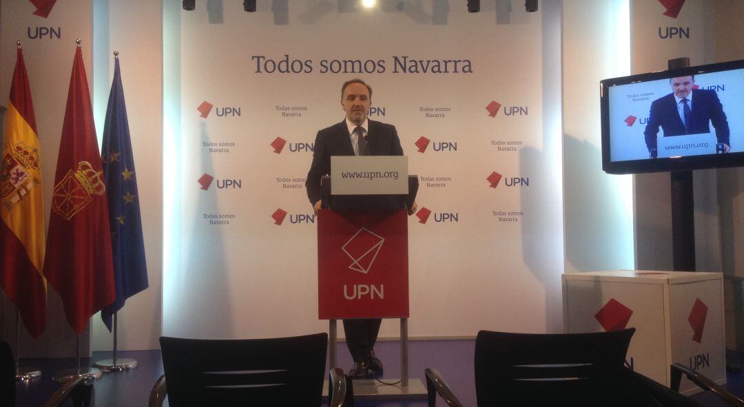 El presidente de UPN, Javier Esparza